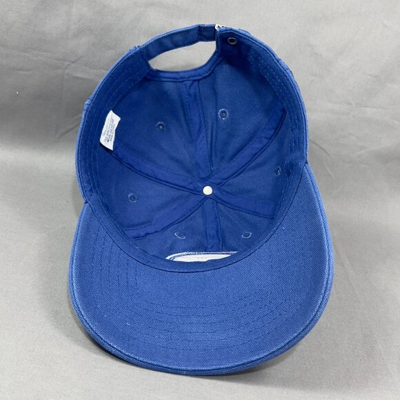 Detroit Pistons NBA Strap Back Cap Hat Blue Basketball Athletic Logo Dad Mens - Picture 10 of 12